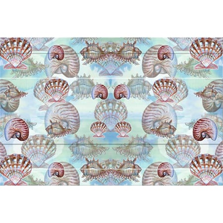 Jensendistributionservices 18-inch x 26-inch Shells Doormat MI48732